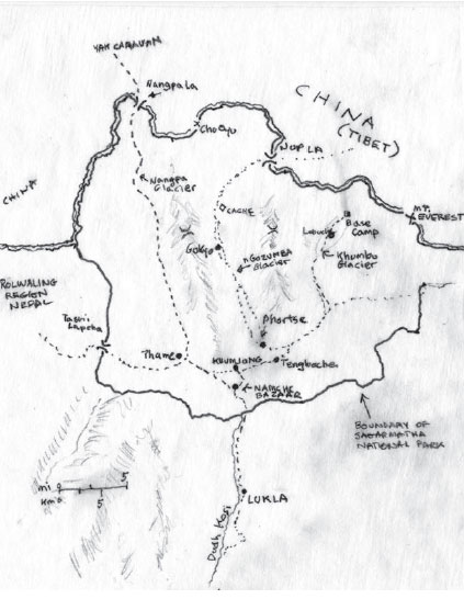Wurlitzer's sketch map